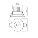 Smarter 70387 Mt d9cm, 729lm, 3000K mennyezetbe építhető lámpa