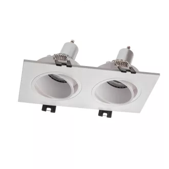   Smarter 70393 Pt  17,3x9,3cm, billenthető, 2xGU10 mennyezetbe építhető lámpa