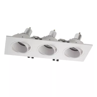   Smarter 70394 Pt  25,2x9,3cm, billenthető, 3xGU10 mennyezetbe építhető lámpa