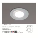 Smarter 70401 Pt  d8,2cm, 360lm, 3000K, színváltós, 3 módban kapcsolható mennyezetbe építhető lámpa