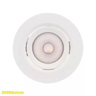   Smarter 70419 PT 08 billenthető, d9cm, 3000K, 560lm mennyezetbe építhető lámpa