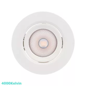   Smarter 70420 PT 08 billenthető, d9cm, 4000K, 580lm mennyezetbe építhető lámpa