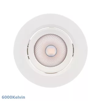   Smarter 70421 PT 08 billenthető, d9cm, 6000K, 600lm mennyezetbe építhető lámpa