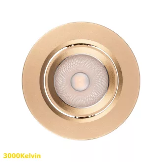   Smarter 70422 PT 08 billenthető, d9cm, 3000K, 560lm mennyezetbe építhető lámpa