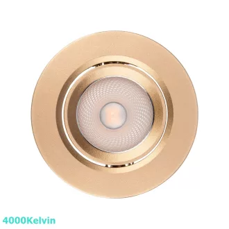   Smarter 70423 PT 08 billenthető, d9cm, 4000K, 580lm mennyezetbe építhető lámpa