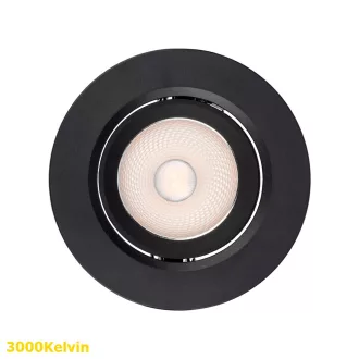   Smarter 70424 PT 08 billenthető, d9cm, 3000K, 560lm mennyezetbe építhető lámpa