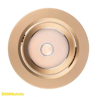   Smarter 70428 PT 08 billenthető, d10,5cm, 3000K, 870lm mennyezetbe építhető lámpa