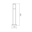 Smarter 9017 Colonna 14,5x65cm, 1xE27, IP44 kültéri álló lámpa