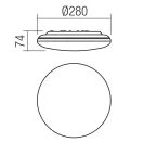 Smarter 90208 Tortilla SMART 2098lm, 3000-6500K, dimm, IP65 kültéri mennyezeti lámpa