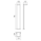 Smarter 90280 Embo 10x78cm, 655lm, 3000K, IP54 kültéri álló lámpa