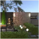 Smarter 90492 Tok 3000K, 1213lm, IP44 felfelé és lefelé világító kültéri fali lámpa