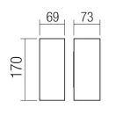 Smarter 90635 Sonny IP54, állítható fényvetésű 2200/3000/4000K 696lm kültéri fali lámpa