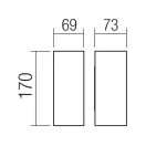 Smarter 90636 Sonny IP54, állítható fényvetésű 2200/3000/4000K 696lm kültéri fali lámpa