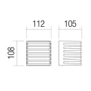 Smarter 90638 Blaze 3000K, 643lm, IP54 kültéri fali lámpa