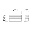 Smarter 90639 Blaze 3000K, 675lm, IP54 kültéri fali lámpa