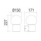 Smarter 90640 Bulk 1xE27 kültéri fali lámpa