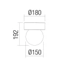 Smarter 90641 Bulk 1xE27 kültéri mennyezeti lámpa
