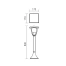 Smarter 9157 Edmond 17x60cm, 1xE27, IP44 kültéri álló lámpa