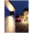 Smarter 9359 Scan 6,7x14,5cm, 2xGU10, IP44 felfelé és lefelé világító kültéri fali lámpa