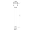 Smarter 9767 Sfera 120x20cm, 1xE27 kültéri álló lámpa