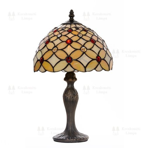 TIF-1117 Tiffany asztali lámpa, búra átmérő 25cm