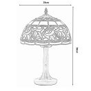 TIF-1124 Tiffany asztali lámpa, búra átmérő 25cm