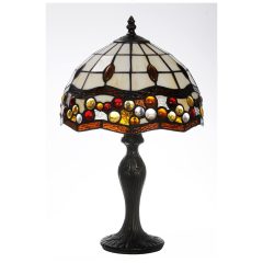 TIF-1135 Tiffany asztali lámpa, búra átmérő 25cm