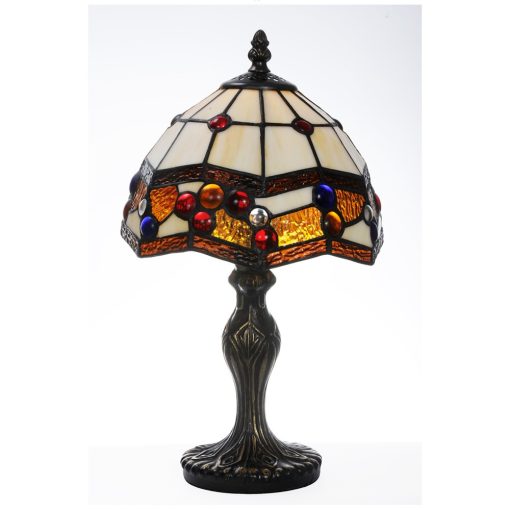 TIF-1140 Tiffany asztali lámpa, búra átmérő 20cm