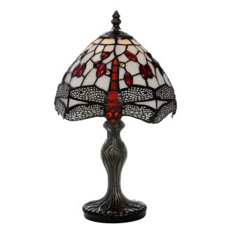 TIF-1144 Tiffany asztali lámpa, búra átmérő 20cm