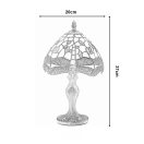 TIF-1144 Tiffany asztali lámpa, búra átmérő 20cm