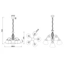 Trio 101000524 Rustica csillár