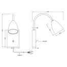 Trio 202670107 Wanda fali lámpa