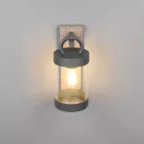 Trio 204160135 Sambesi 33x12,5cm, alkonykapcsolós, 1xE27, IP44, kültéri fali lámpa