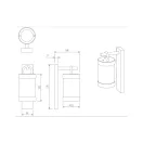 Trio 204160142 Sambesi kültéri fali lámpa