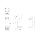 Trio 204169124 Sambesi kültéri fali lámpa