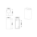 Trio 204260224 Roya kültéri fali lámpa