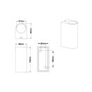 Trio 204260242 Roya kültéri fali lámpa