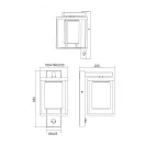 Trio 212069142 Lunga kültéri fali lámpa