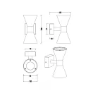 Trio 212560231 Ardas kültéri fali lámpa