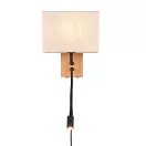 Trio 212870236 Nilam fali lámpa olvasókarral