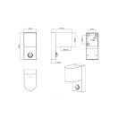 Trio 214260142 Roya kültéri fali lámpa