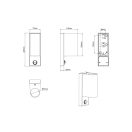 Trio 214260242 Roya kültéri fali lámpa