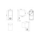 Trio 214269142 Roya kültéri fali lámpa