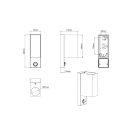 Trio 214269242 Roya kültéri fali lámpa