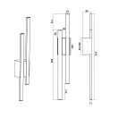 Trio 221460242 Tawa kültéri fali lámpa