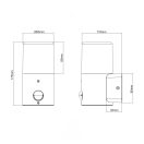 Trio 222260132 Hoosic kültéri fali lámpa