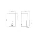 Trio 222260142 Hoosic kültéri fali lámpa