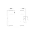 Trio 222260224 Hoosic kültéri fali lámpa