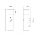 Trio 222260232 Hoosic kültéri fali lámpa