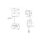 Trio 222570232 Element fali lámpa olvasókarral